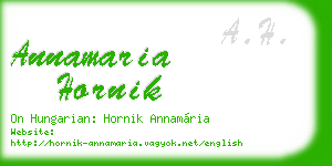 annamaria hornik business card